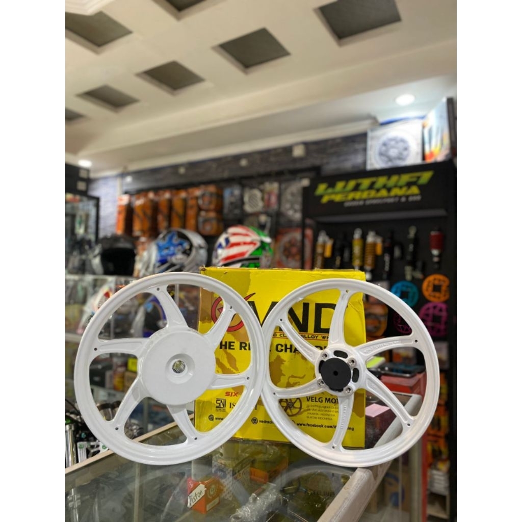 VELG VND SIXSTAR HONDA VARIO 125/150 RING 14 WARNA PUTIH
