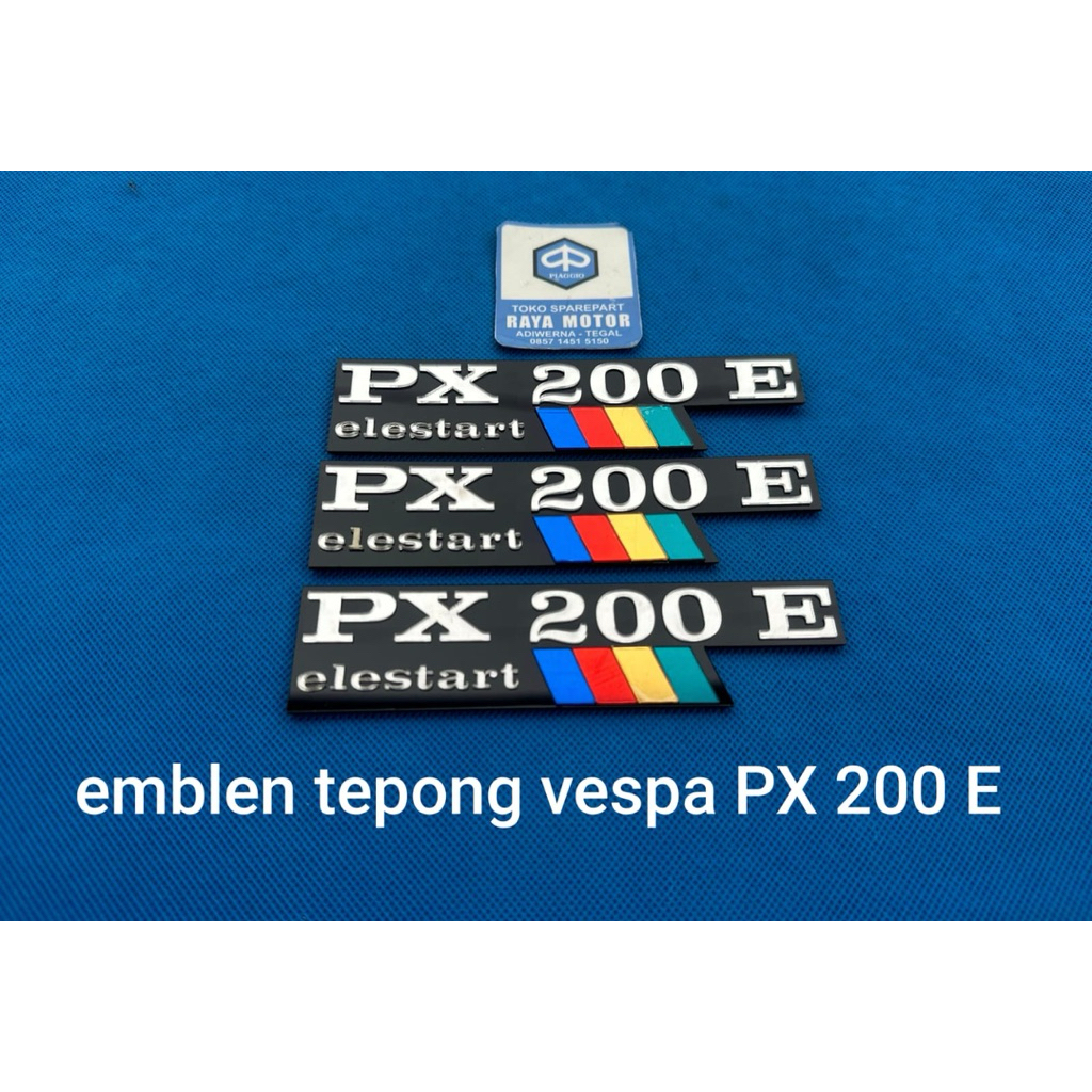 Emblem logo tepong samping vespa px150 px200