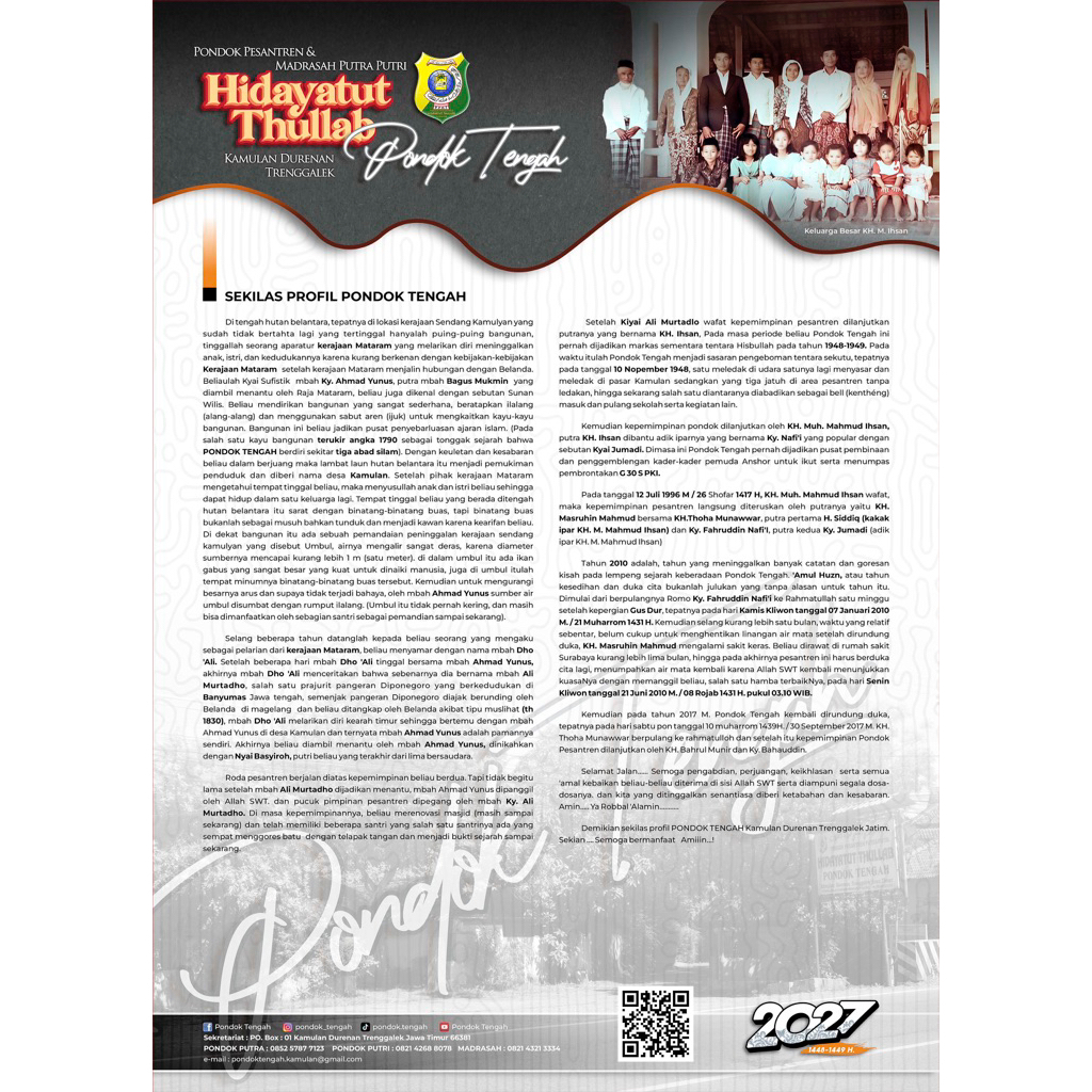 Kalender 2027 PPHT Pondok Tengah
