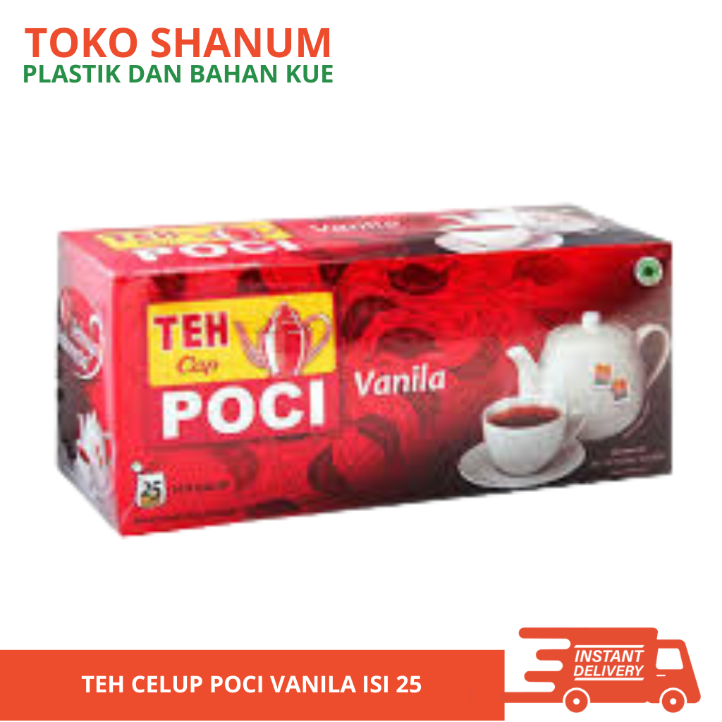 Teh Poci Vanila Celup 25/ Pack Isi 5 Kotak Rasa Vanila Minuman Hangat