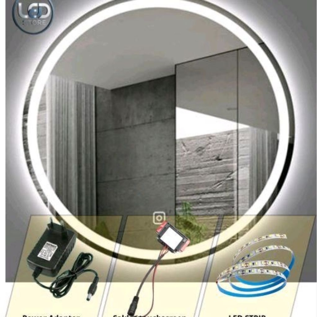 Paket LED STRIP Single Color (adaptor 12v, saklar touchscreen, adaptor, LED strip)