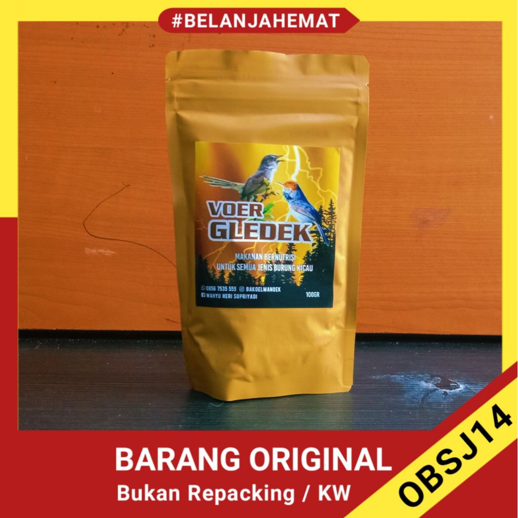 voer gledek halus pakan berprotein tinggi pleci ciblek glatik