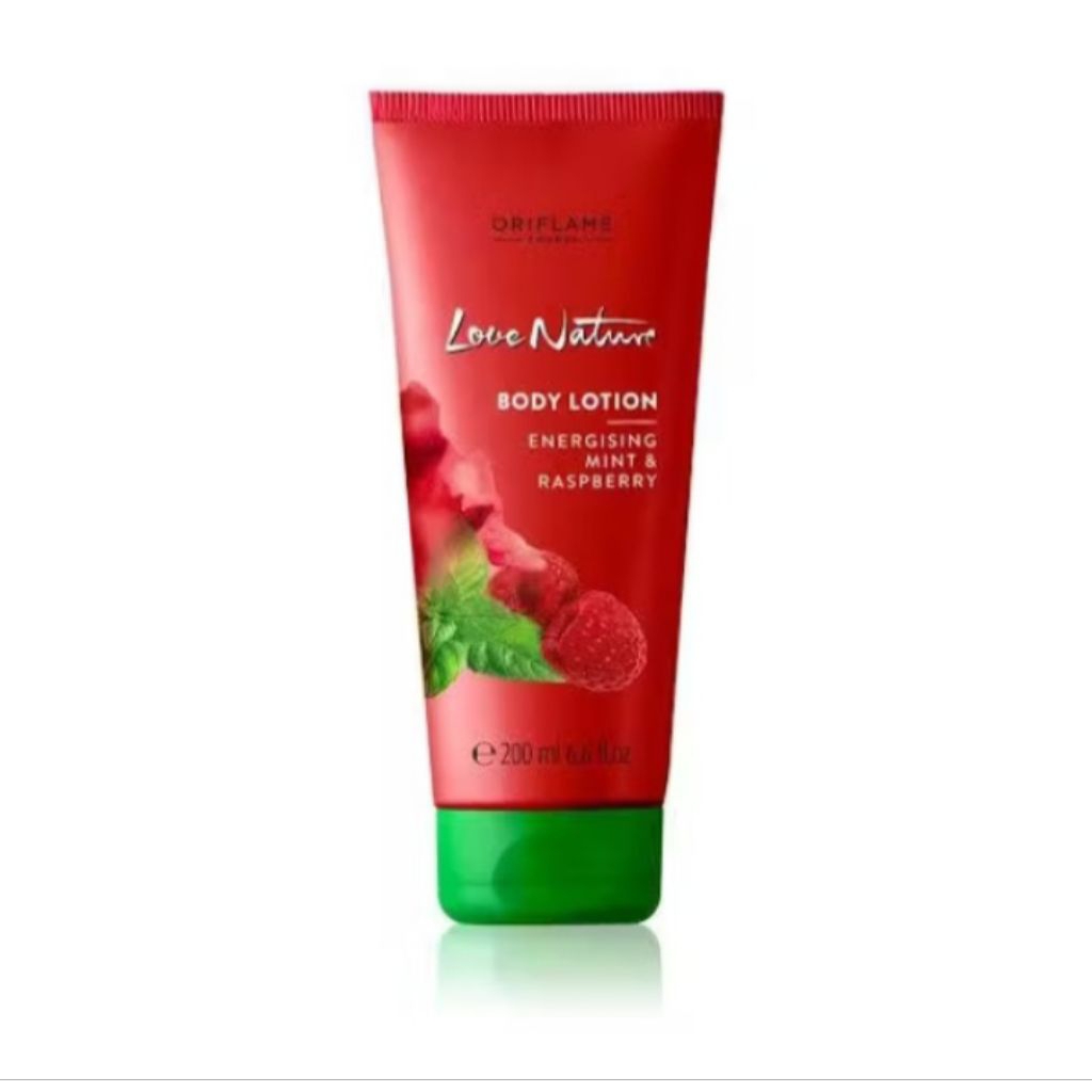 LOVE NATURE BODY LOTION ENERGISING MINT & RASPBERRY