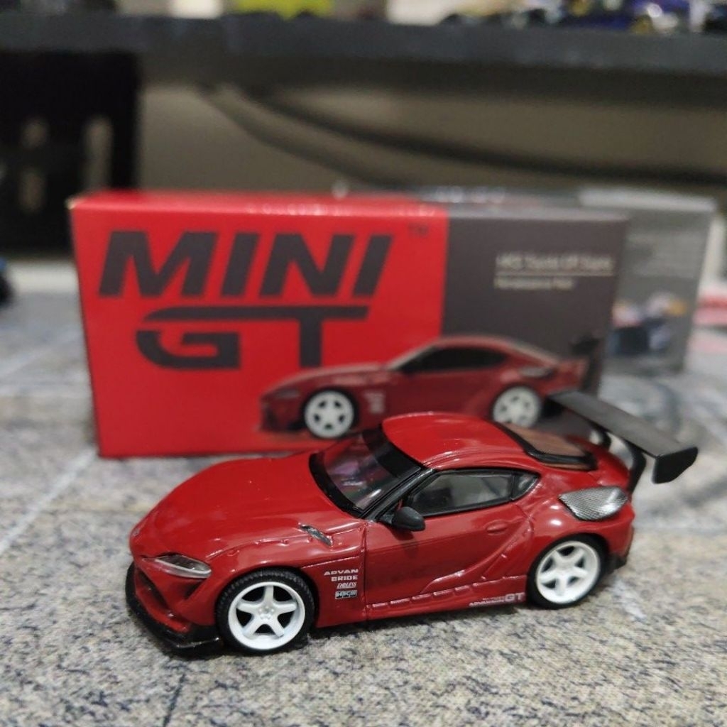 MINI GT #265 HKS TOYOTA GR SUPRA RENAISSANCE RED
