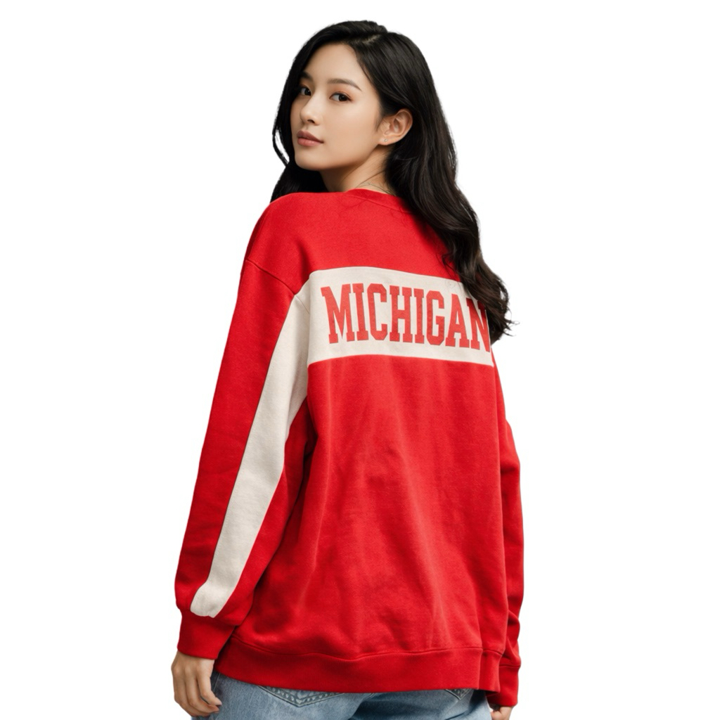 Michigan Red Crewneck