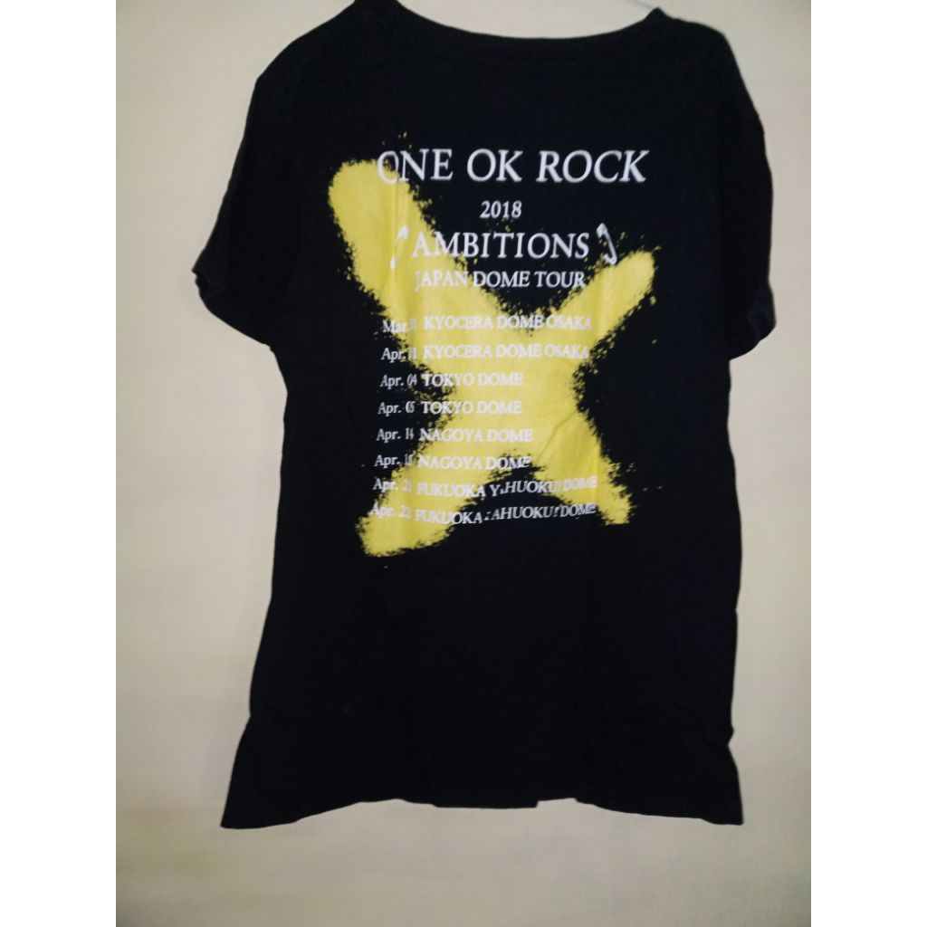 kaos t-shirt band one ok rock bekas second