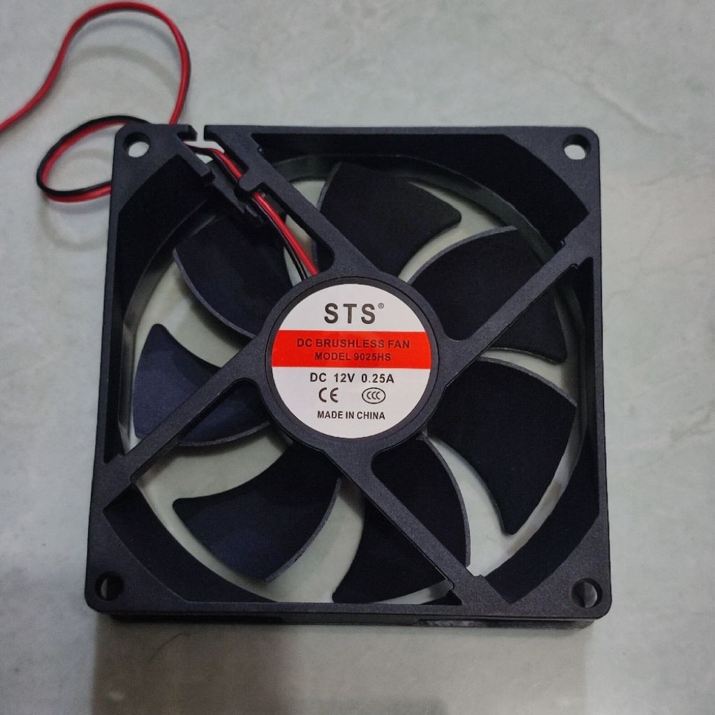 Fan Kipas DC 9cm 12V STS/KLOP DC Brushless Fan DC 9cm 12V