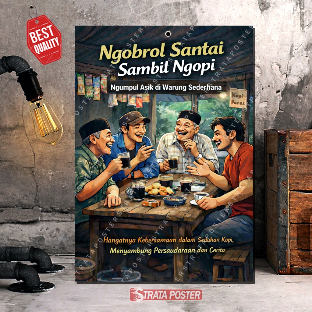 Hiasan Dinding Poster Warung Kopi Dekorasi Vintage