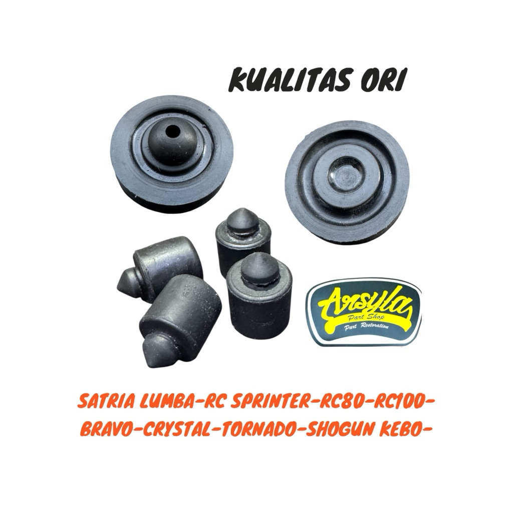 karet jok set suzuki satria lumba 2tak rc sprinter rc80 rc100 bravo crystal tornado shogun kebo
