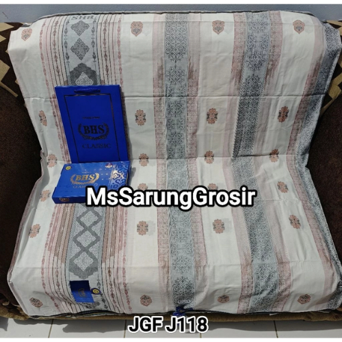 BHS Sarung Classic Mercerized Mix Batik Gold Silver Original