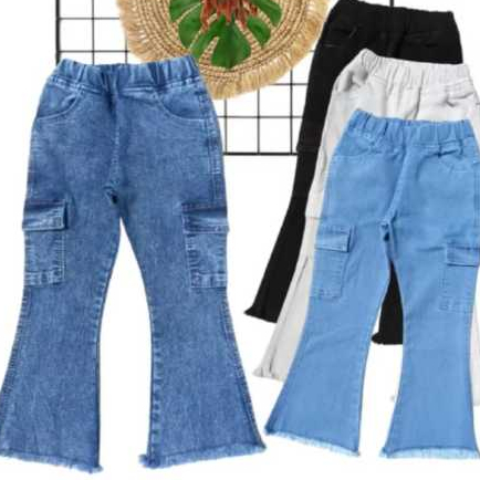 Celana Panjang Cutbray Anak Model Cargo 2 - 7 Tahun