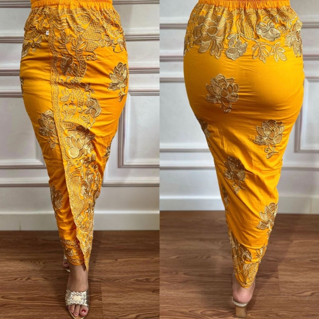 Kamen Jadi Bordir Katun strait motif Mawar setelan kebaya Bali ready sampai size jumbo