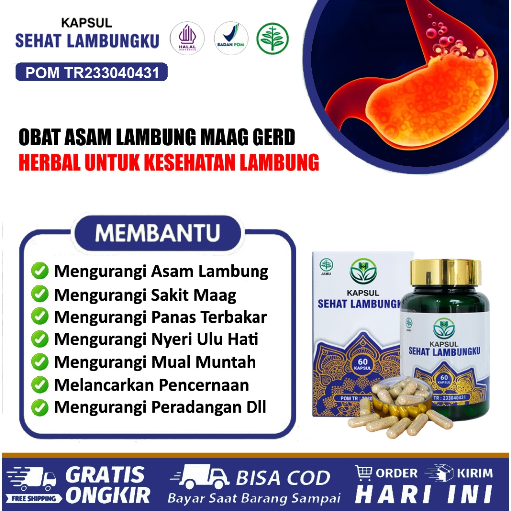OBAT ASAM LAMBUNG AMPUH MAAG KRONIS GERD BPOM