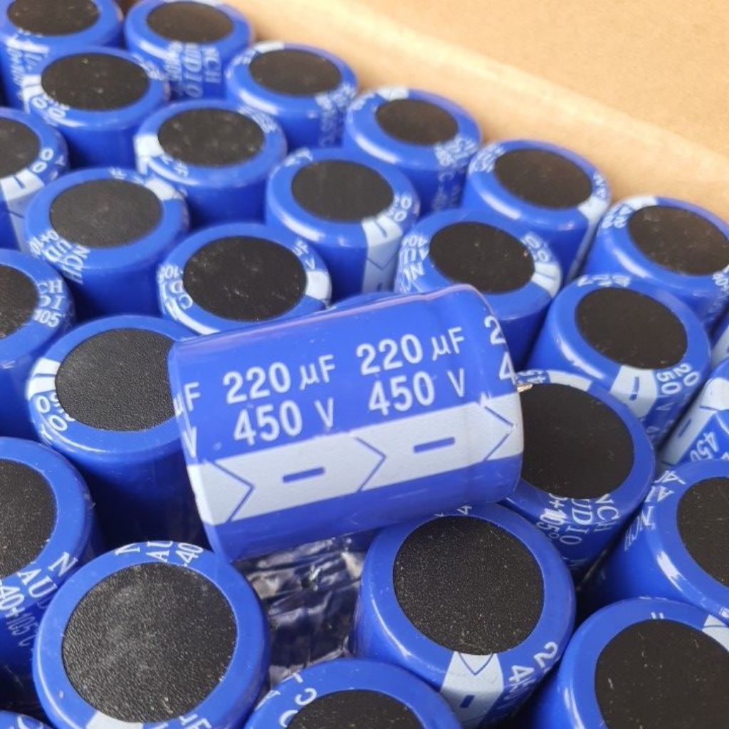 ELKO ELCO 220UF 450V CAPASITOR 220UF450V NCH BIRU