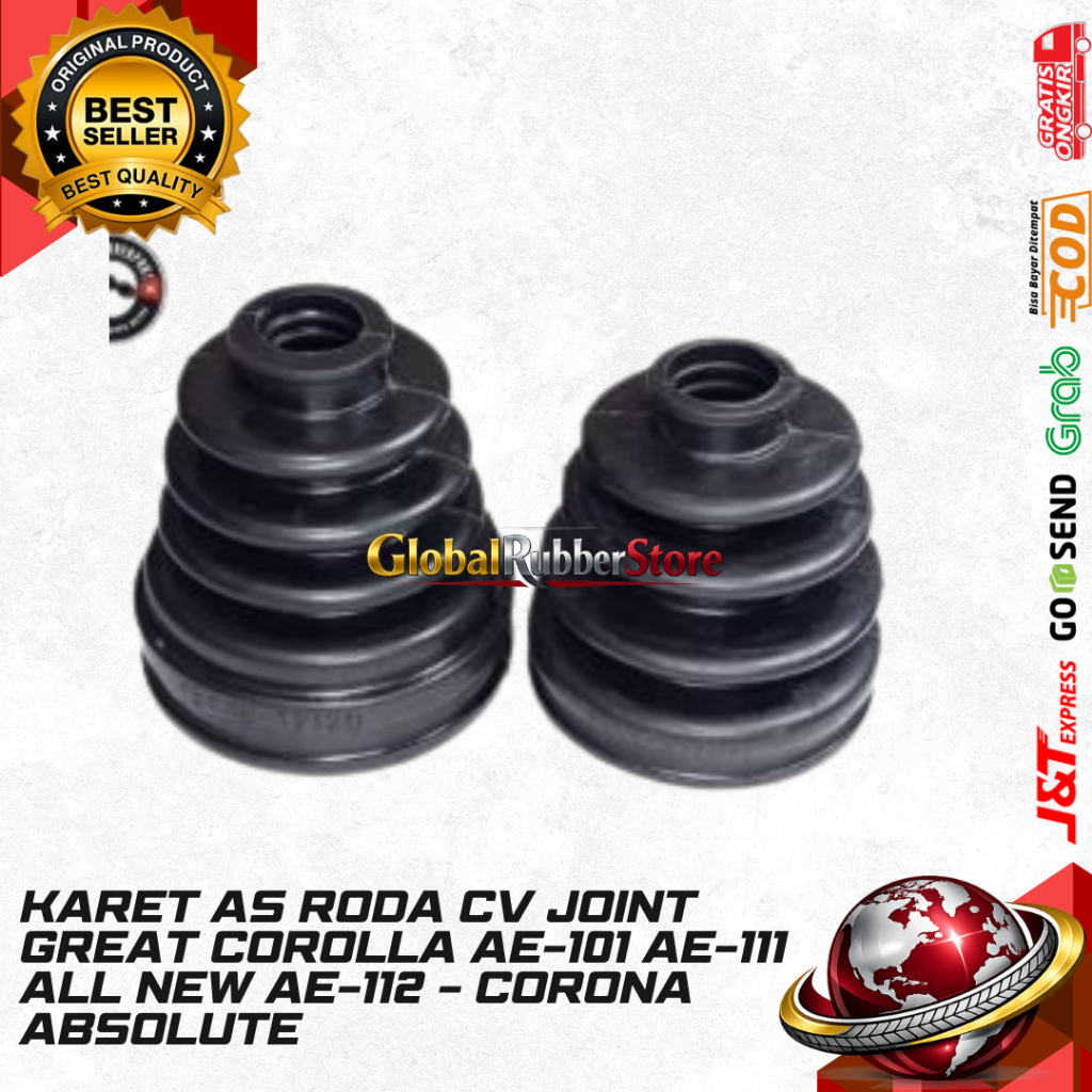 Karet As Roda CV Joint GREAT COROLLA AE-101 AE-111 ALL NEW AE-112 - CORONA ABSOLUTE