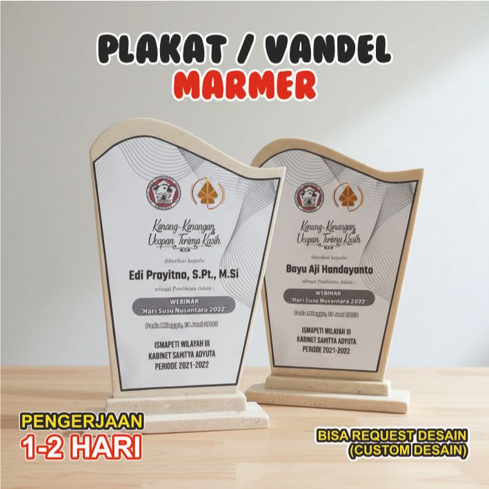 PLAKAT MARMER CUSTOM | VANDEL MARMER | WISUDA | PKL | KENANG - KENANGAN