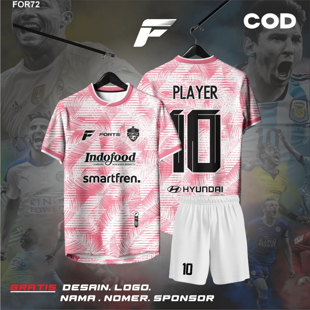JERSEY FUTSAL PINK CUSTOM NAMA DAN NOMER PUNGGUNG FULLPRINTING KEKINIAN KEREN MURAH COD