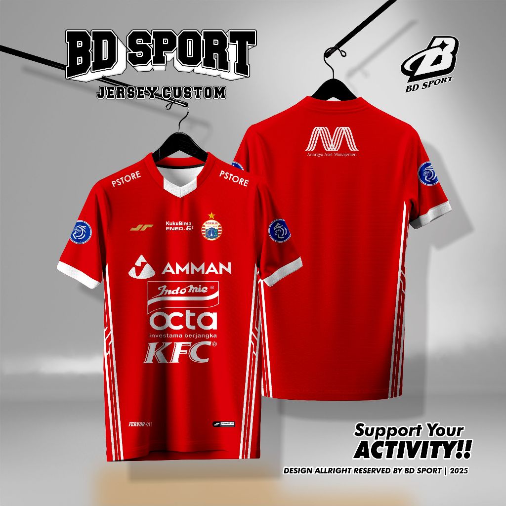 Jersey Sepak Bola Persija Jakarta 2022/2023 Dryfit