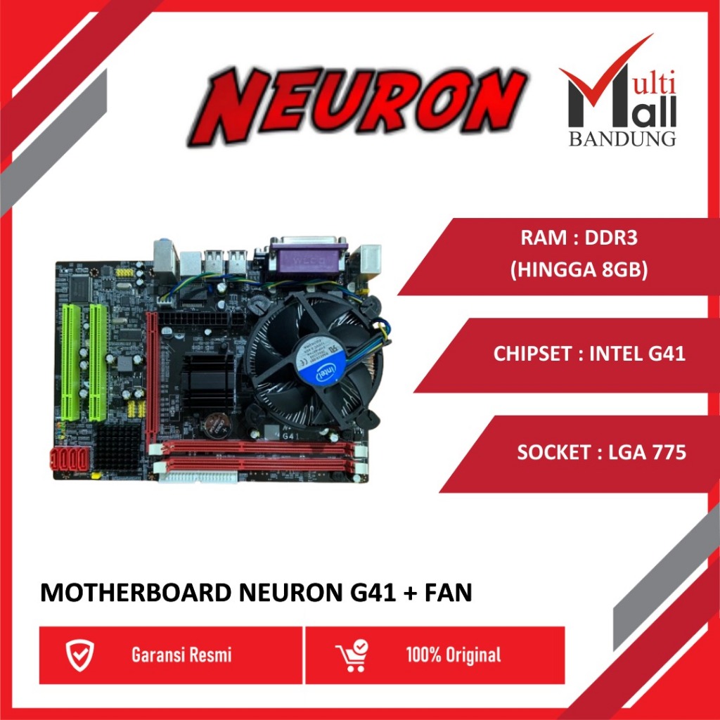 Motherboard Neuron G41 Xeon LGA 775 + Fan + Box