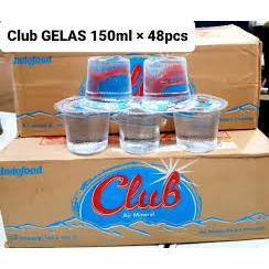 Air Mineral Club Cup GELAS 150ml 1dos Isi 48pcs