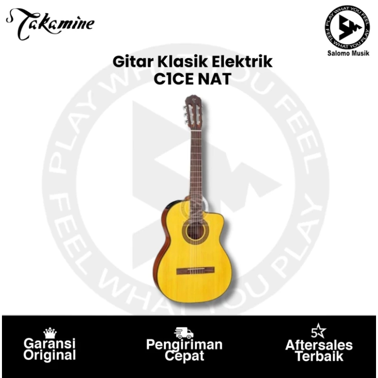 Gitar Klasik Takamine G Series Elektrik Klasik Gitar GC1CE-NAT GC1CE NAT