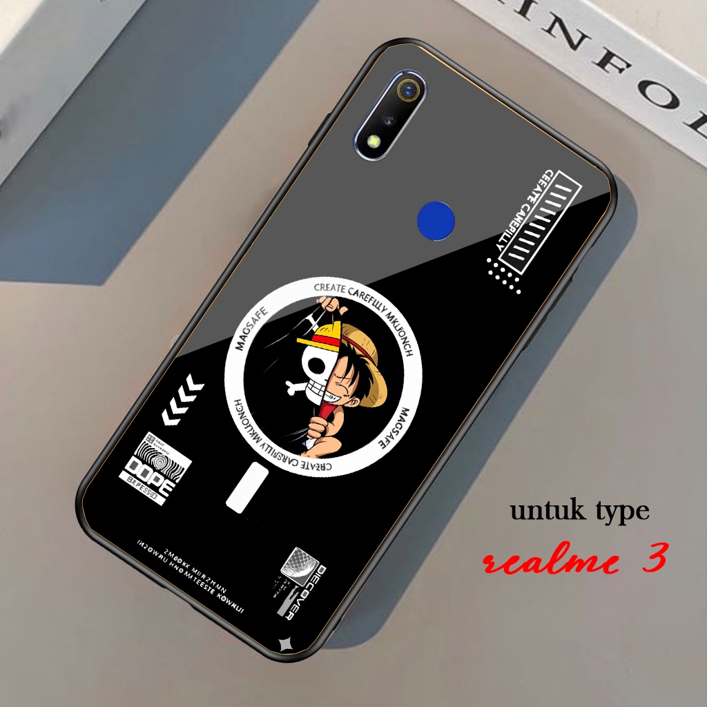 Casing Case Hp Realme 3 [ MOTIF ONE PIECE ] Aneka casing, case hp custom case, case aesthetic case m