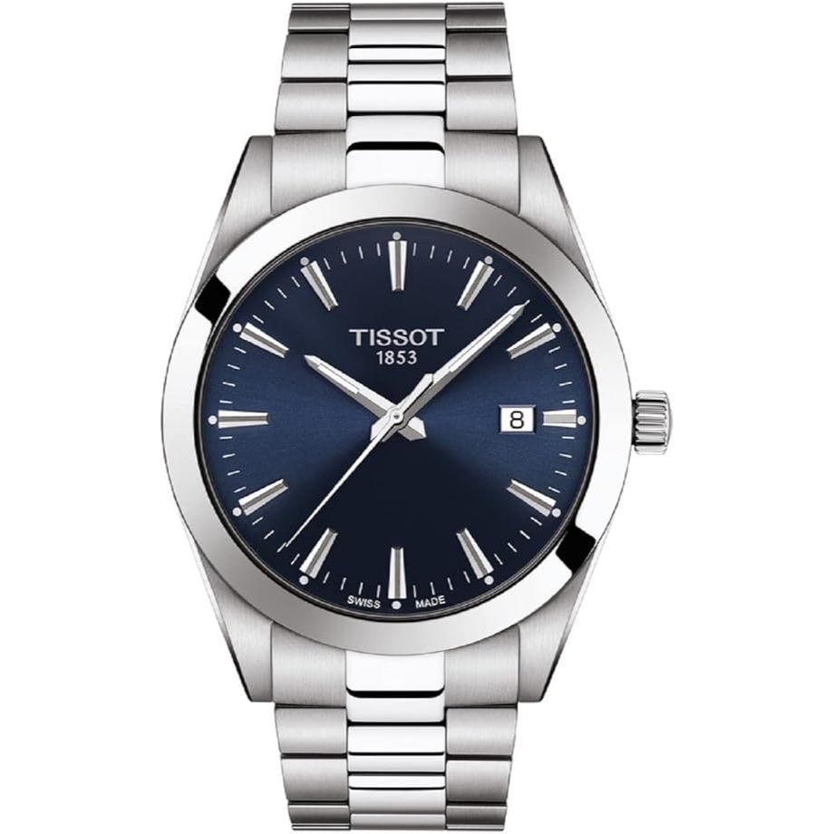 Tissot Gentleman Men's Watch Blue Dial Silver Steel Strap - T127.410.11.041.00