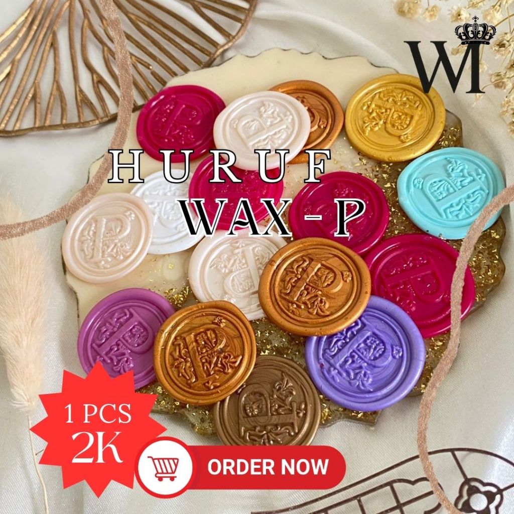 Huruf P - TERMURAH Ready Stock 1PCS Wax Seal Huruf Stamp Instant Seal Wax Coin Wax Seal Stempel Siap