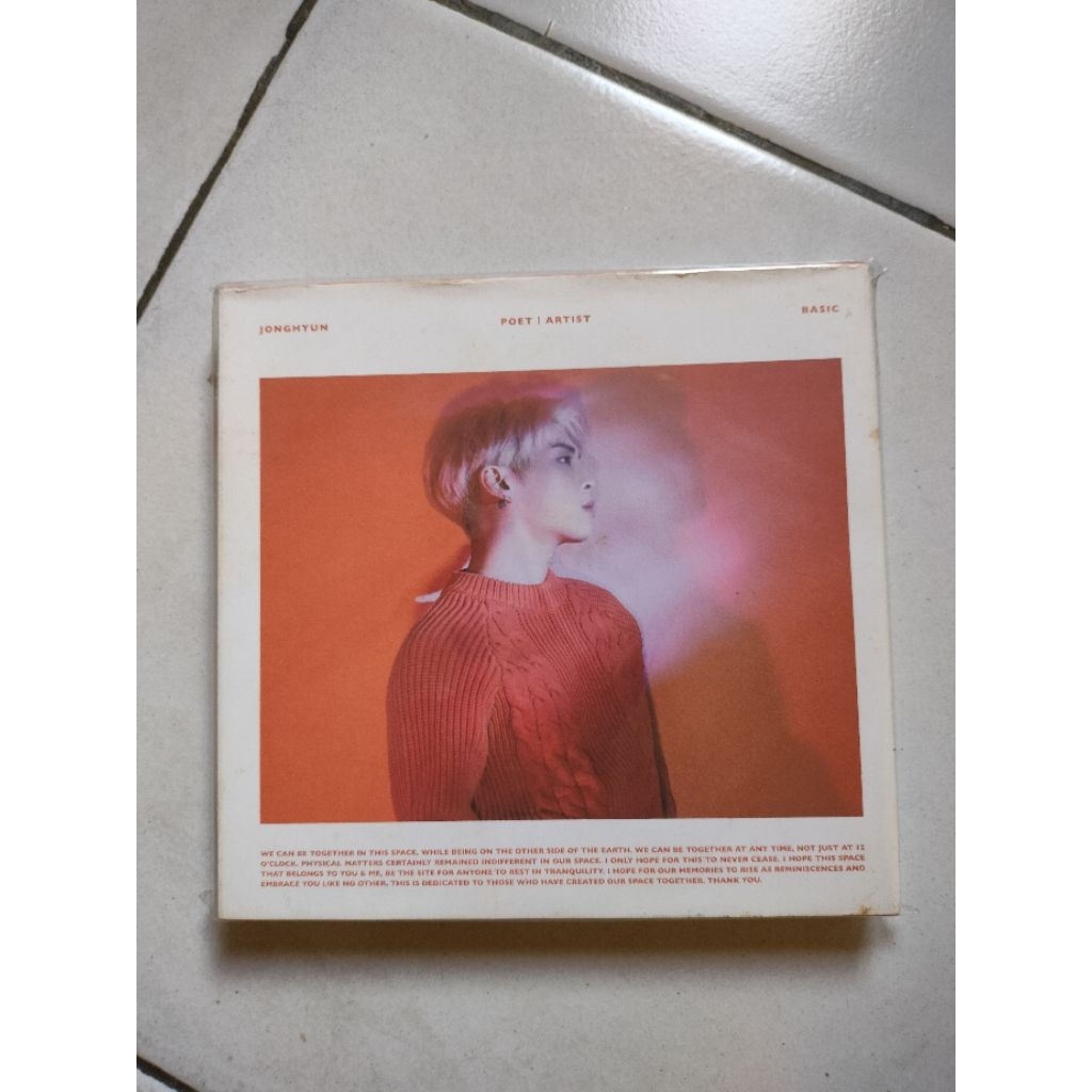 album only Jonghyun shinee poet artist