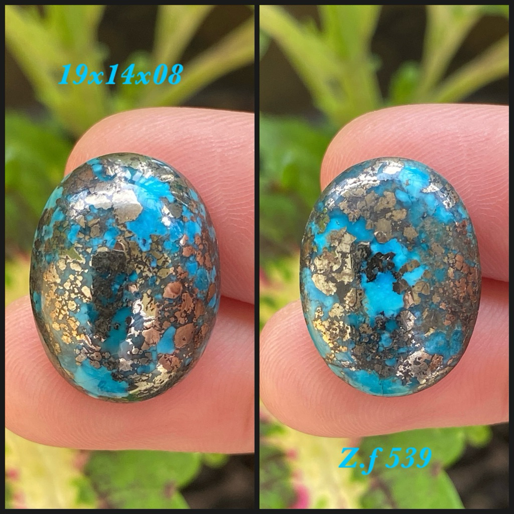 Batu Pirus Persia Iran / Pirus Badar / Pirus logam z.f 539