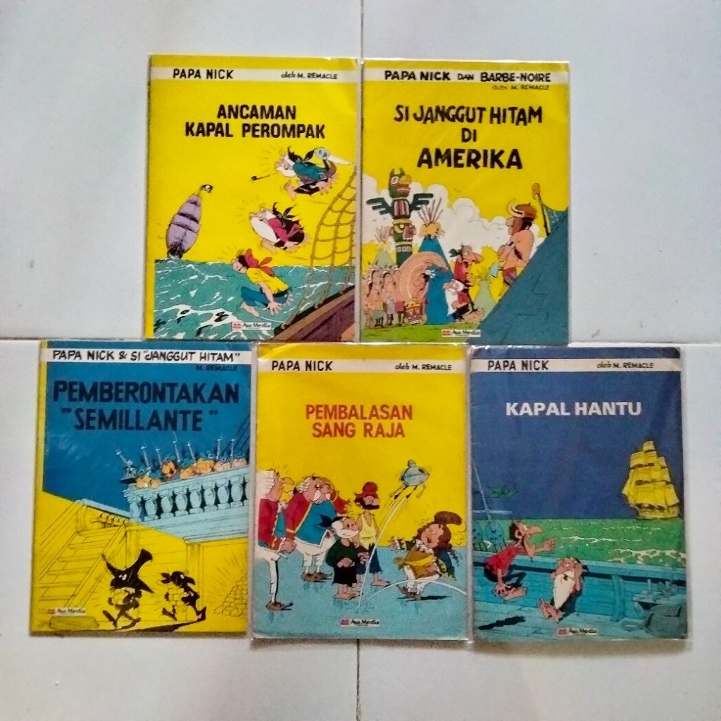 Paket Komik Papa Nick - M Remacle - Aya Media - 5 Edisi