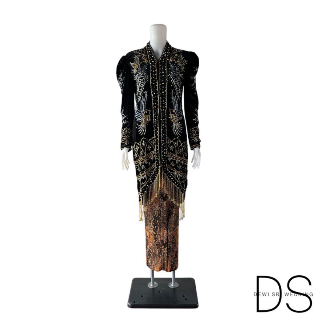 Baju kebaya Bludru payet cantik/kebaya Pengantin rumbai/kebaya pengantin bludru kartini