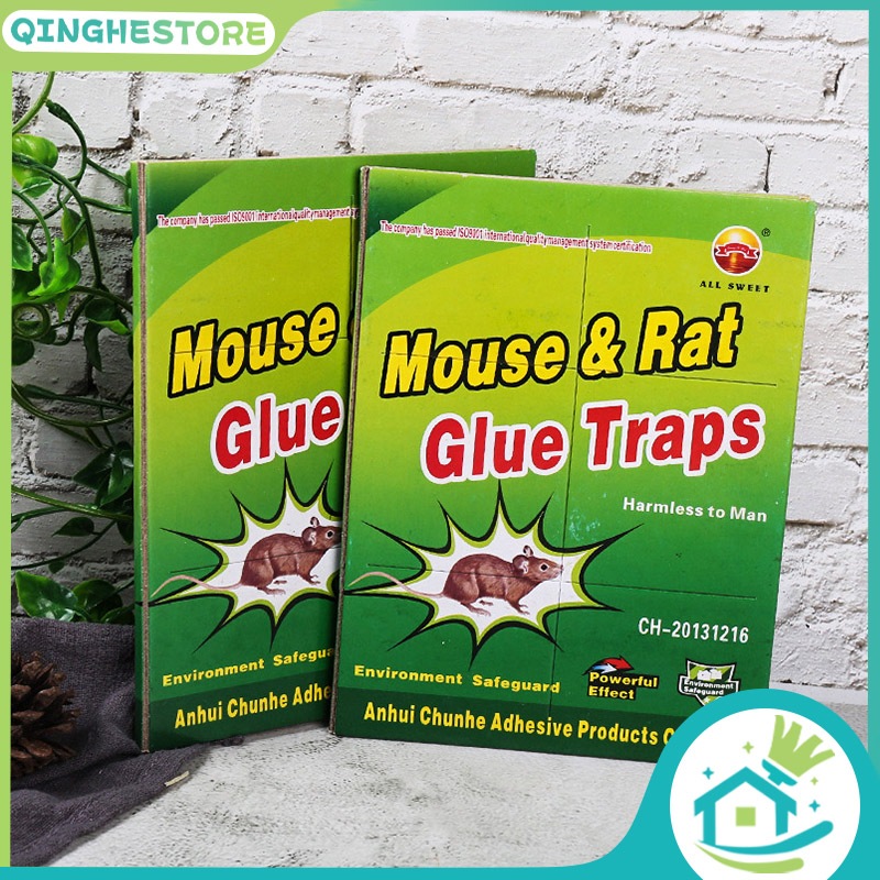 Lem Tikus Papan Kertas Perangkap Jebakan Tikus Mouse Glue Trap Super Lengket/Perangkap Tikus Lipat S
