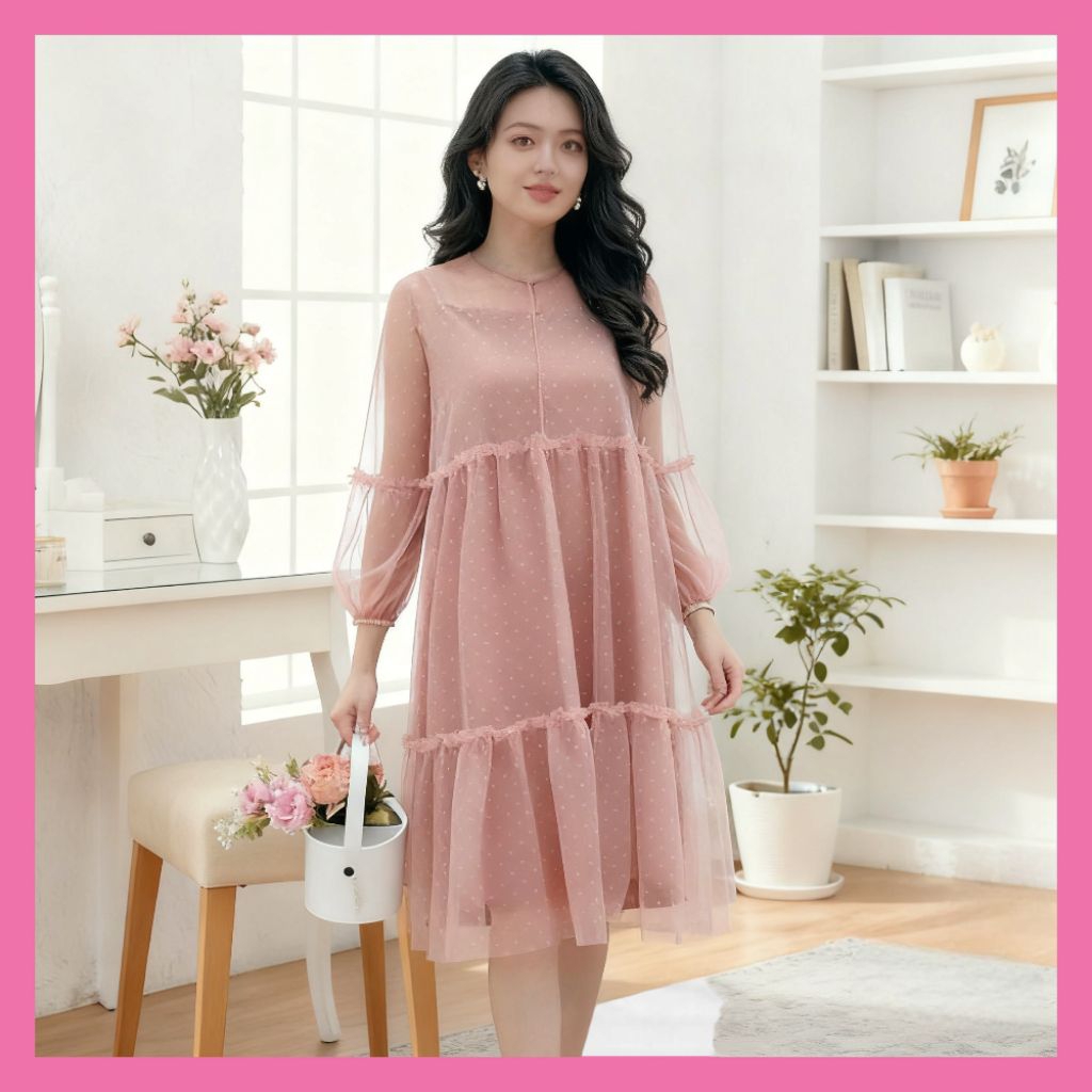Dress Wanita Miss Nomi Caterina Vol 3 Dress Pesta Dress Brukat Dress Kondangan