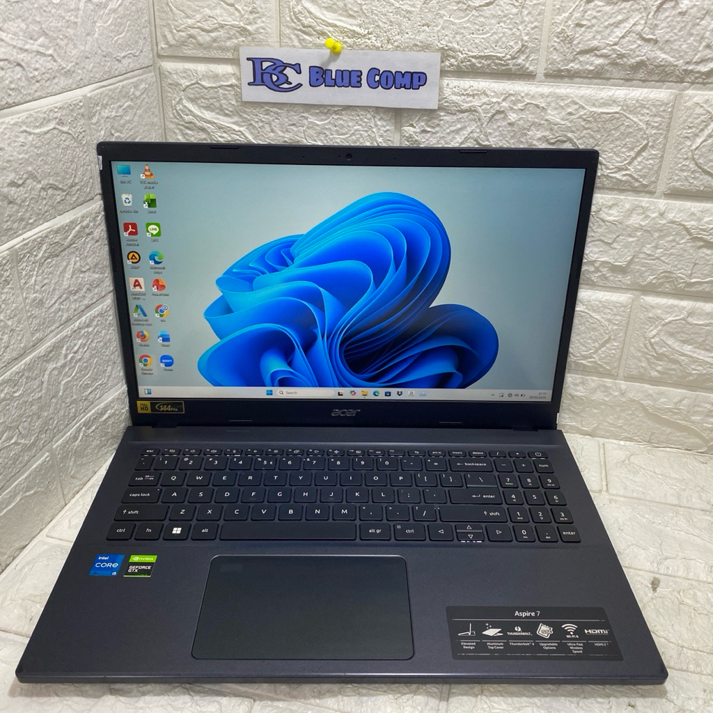 Laptop Acer Gaming Core i5 Gen 12th Nvidia GTX 1650 Ram 16 GB SSD 512 Laptop Gaming Berkualitas