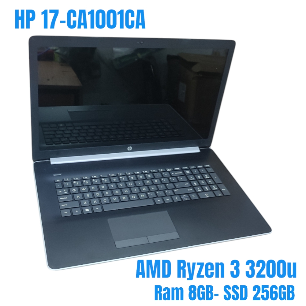 Laptop HP 17-CA1001CA Core AMD Ryzen 3 3200u Ram 8GB SSD 256GB HD 17.3 inch nbhp63