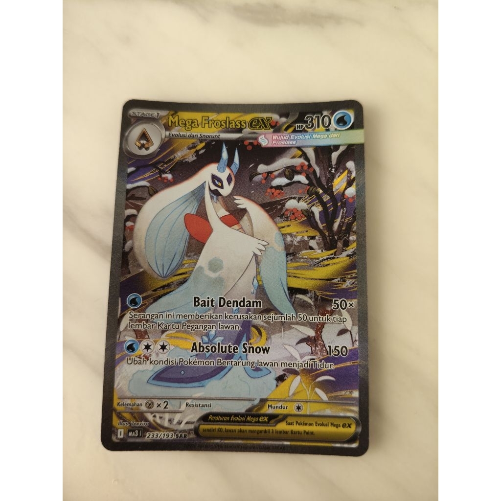 kartu pokemon mega impian mega froslass ex sar