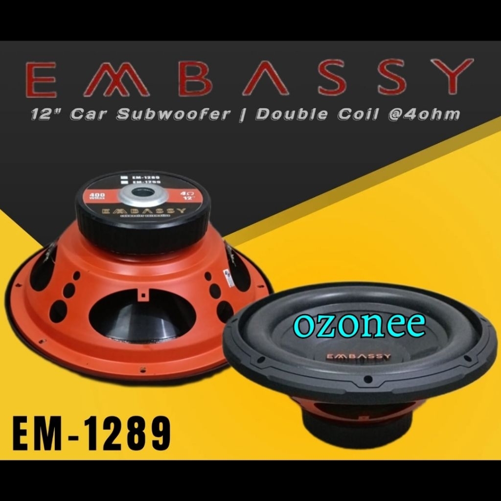 Subwoofer 12 Inch EMBASSY EM-1289 EM1289