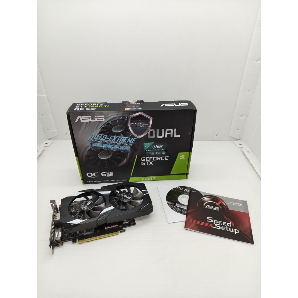 VGA NVIDIA ASUS DUAL GTX 1660 Ti 6GB | GTX 1660Ti 6 GB GDDR6 192Bit OC Gaming