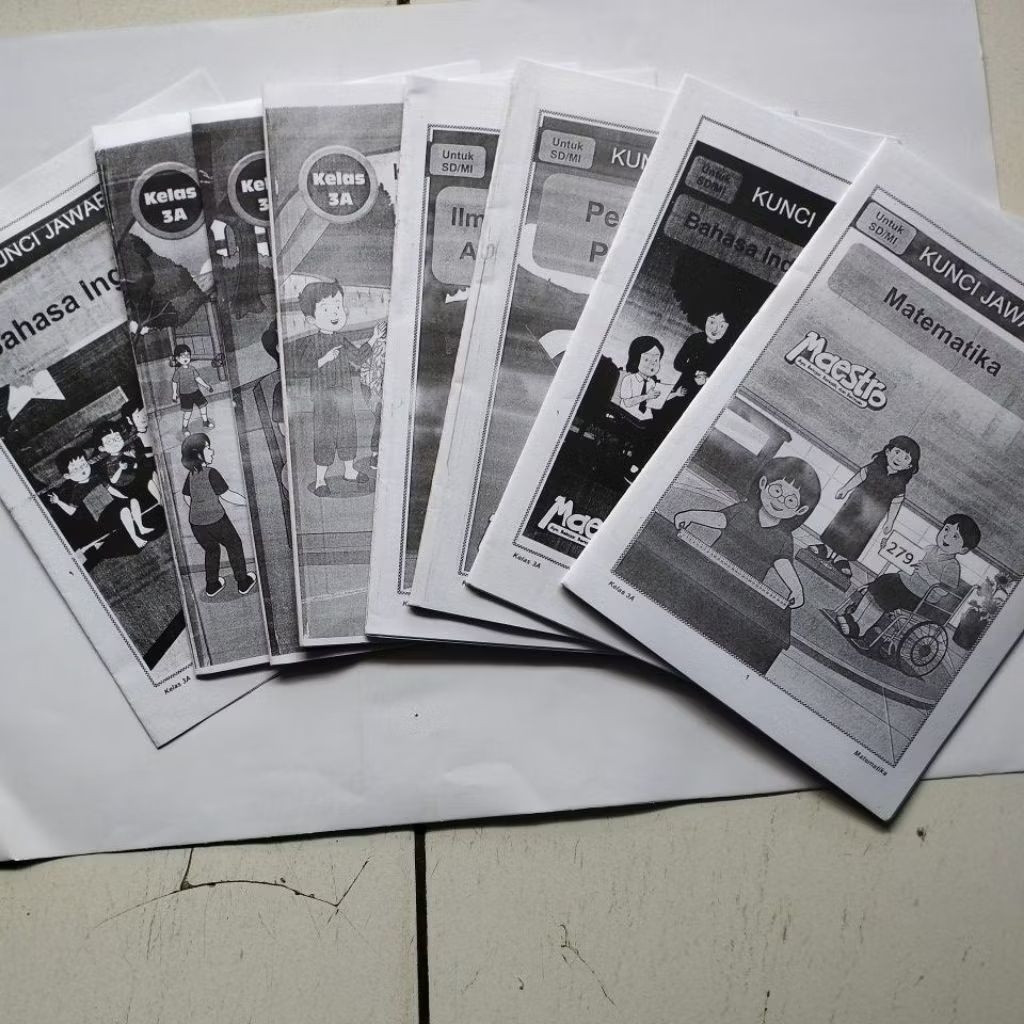 KUNCI JAWABAN LKS KELAS 3 SD/MI Semester 1 MAESTRO A5