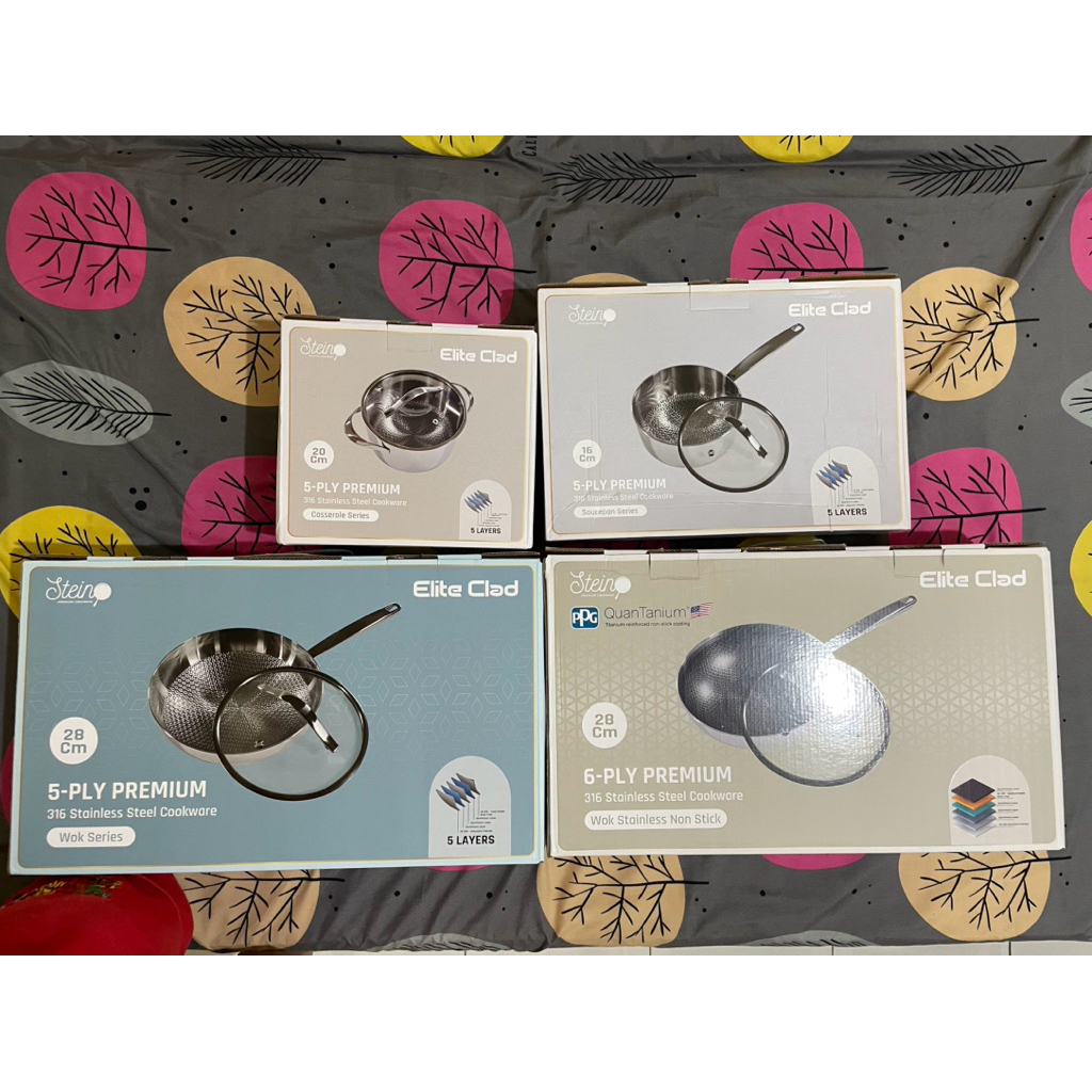 Stein Elite Clad Complete Set - Wajan Set Stainless Steel