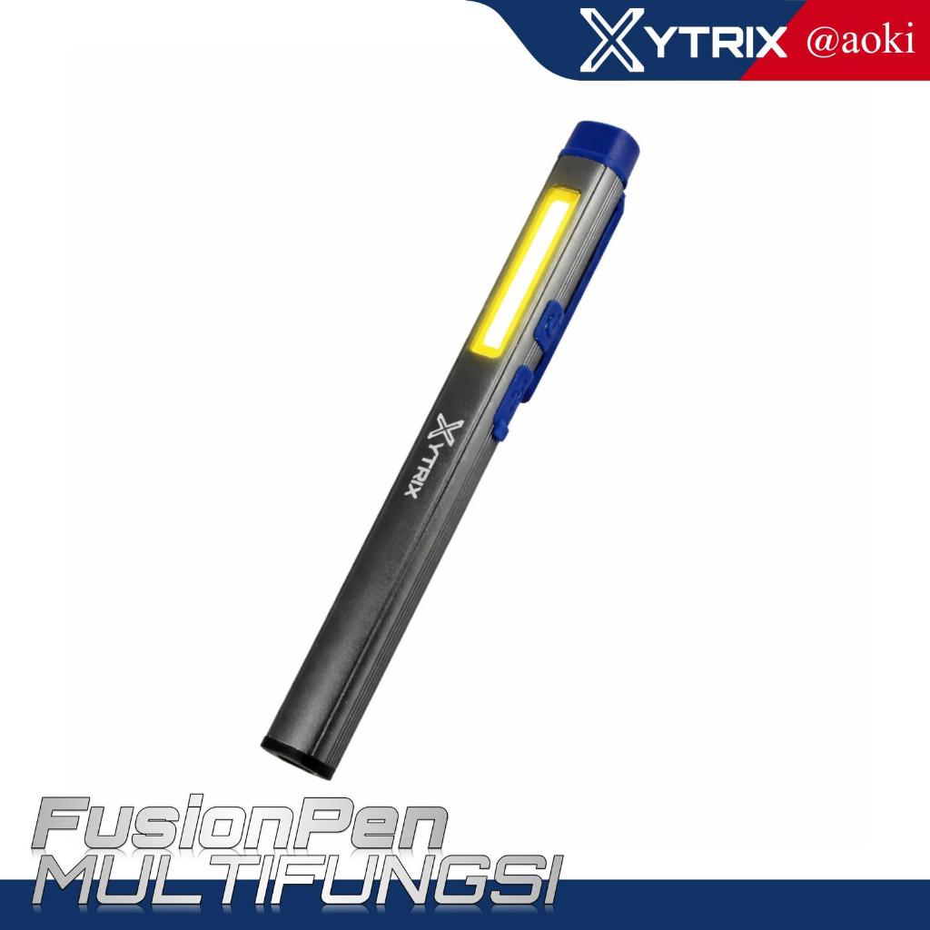 AOKI XYTRIX FusionPen Senter Multifungsi COB LED USB-C dengan UV / Laser Merah & Magnet - FusionPen-