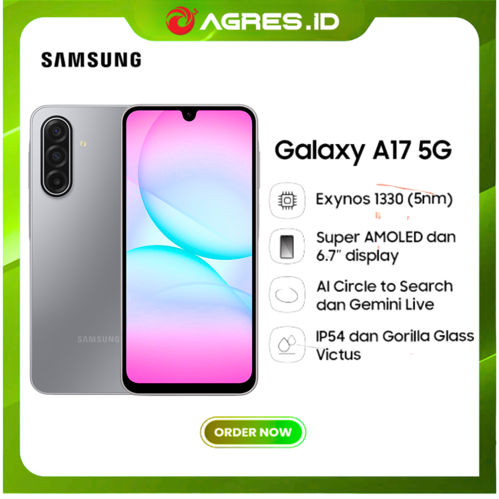 SAMSUNG GALAXY A17 5G 8GB 256GB Exynos 1330 Super AMOLED 90Hz Refresh Rate 5,000mAh