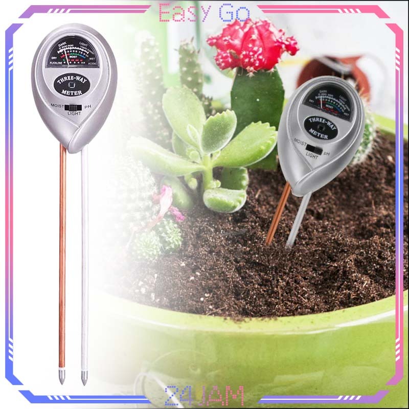 Alat Ukur Ph Tanah 3in1 Ph Meter Tanah Alat Pengukur Ph Tanah Light Meter Alat Pertanian Soil Analyz
