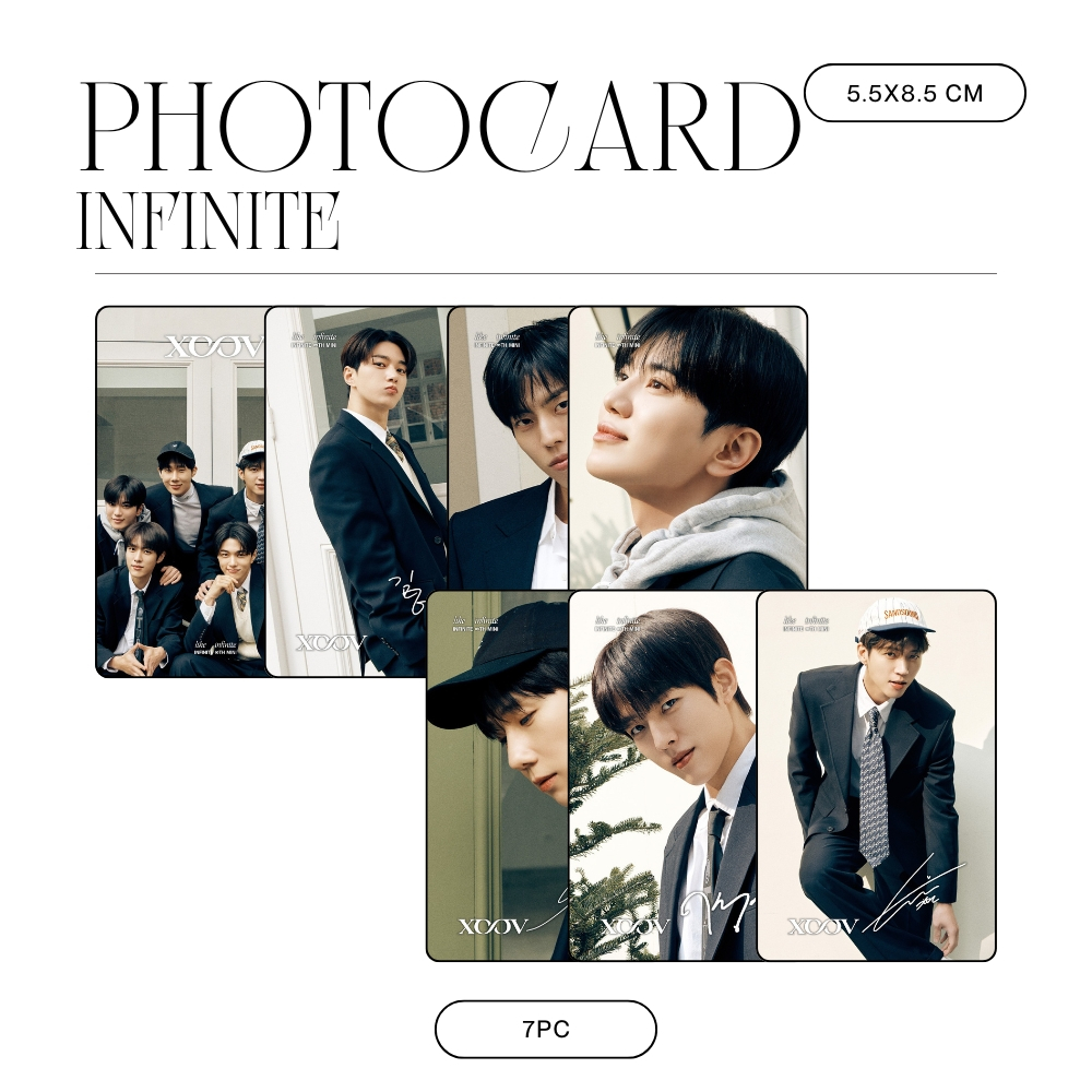 HOLOGRAM PHOTOCARD INFINITE LIKE 7 PCS KPOP CARDS UNOFFICIAL SUNGGYU DONGWOO WOOHYUN SUNGYEOL