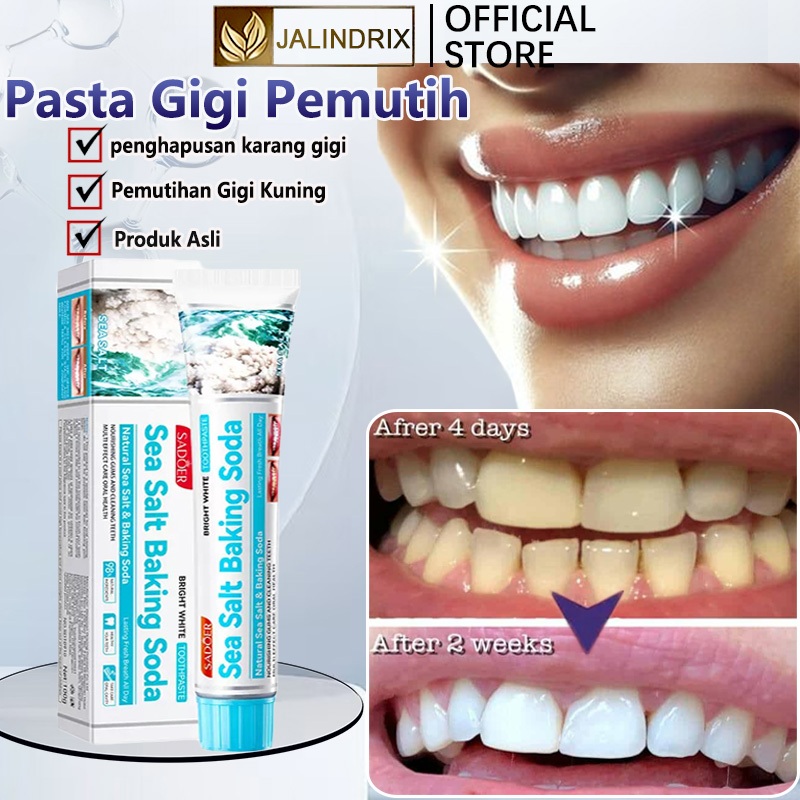Baking Soda Pasta Gigi Pemutih gigi dan menghilangkan karang Penghilang Karang Gigi membandel Pemuti