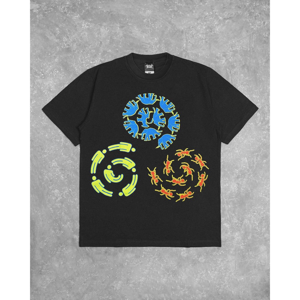 .Feast - Gajah Semut Manusia | Tshirt (Black Wash)