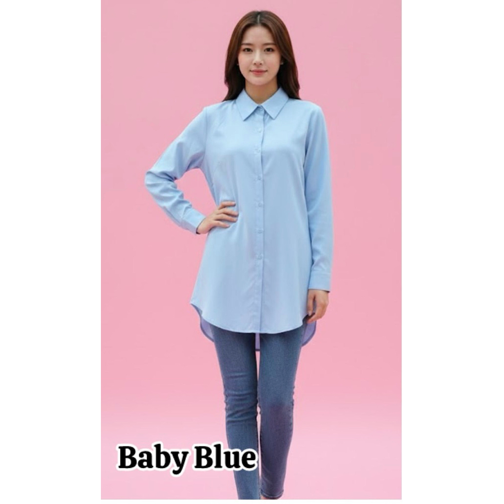 Kemeja / Tunik  Baby Blue