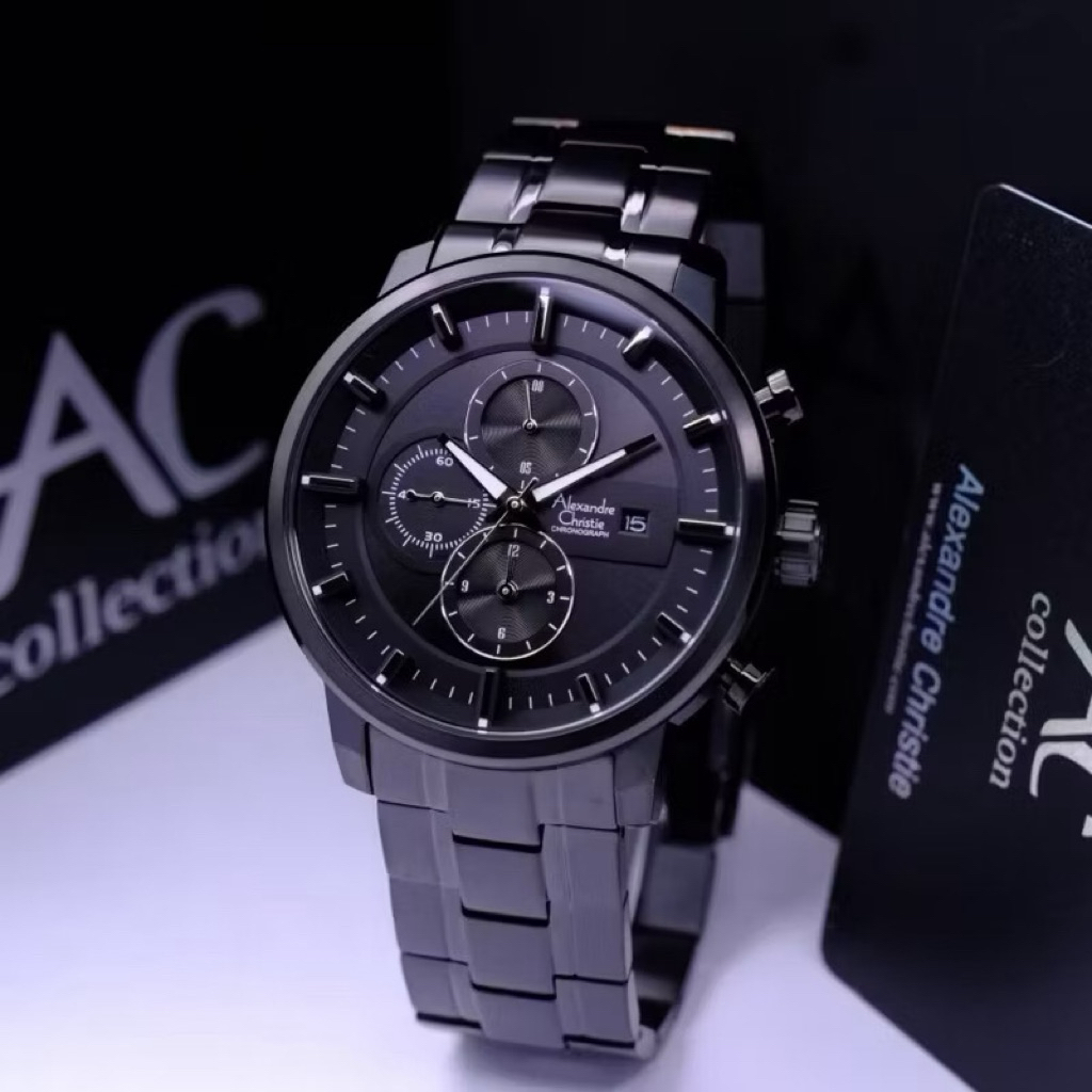 Jam Tangan Pria Alexandre Christie Chronograph Rantai Sport | Alexander Christie Original