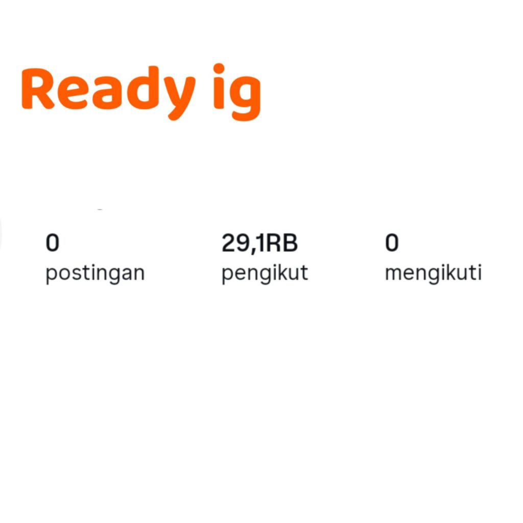 AKUN INSTAGRAM 29K FOLLOWER SIAP PAKAI FOLLOWERS ACAK